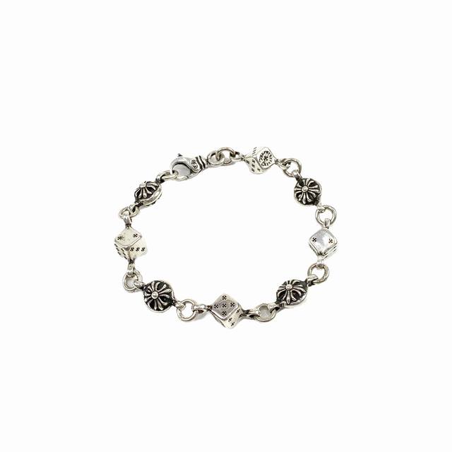 Chrome Hearts Gambler's Dice Bracelet Perfect For Men, The Classic Cross Design
