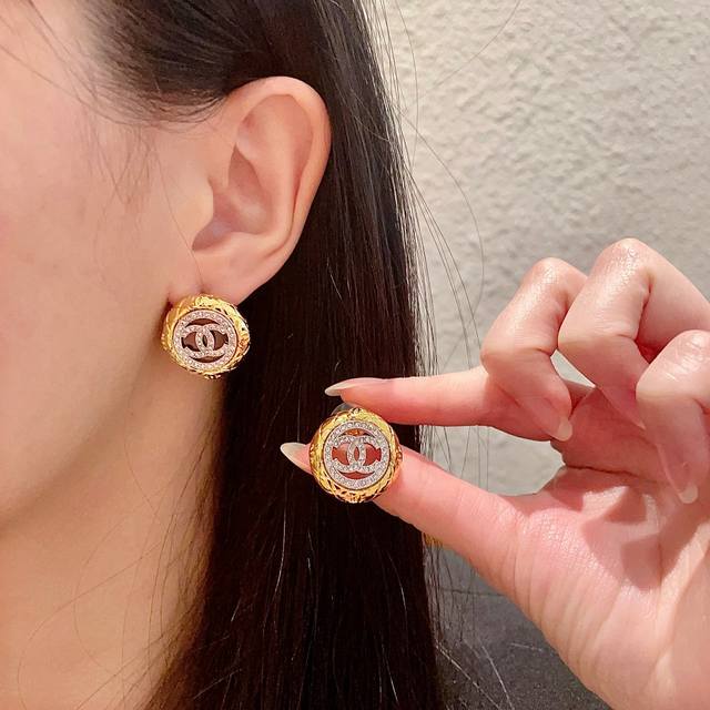 Chanel Vintage Earrings From The Little Black Box Collection. No Introduction Ne