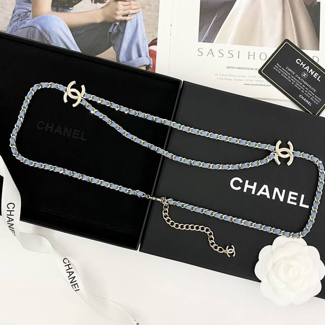 Chanel Waist Chain Is A Hot Seller And Newly Released! Chan 25P Leather-Wrapped
