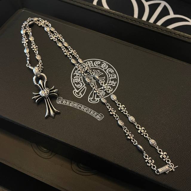 New Arrival, Counter Quality Chrome Hearts Cross Heart Classic Retro Multi-Eleme