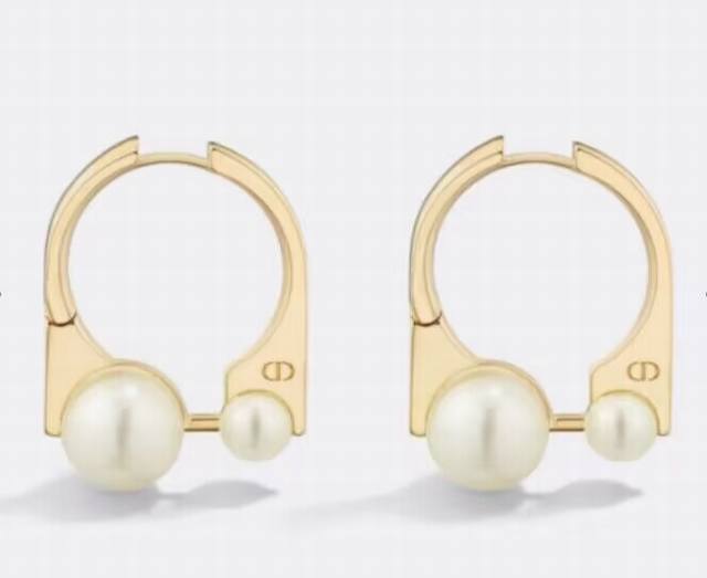 Id Ded0621 Dio* Latest Style Pearl Ear Hooks, Consistent Zp Brass Material