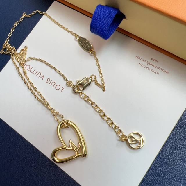 Donkey House Fall In Love Heart Necklace Features A Modern Openwork Design And F