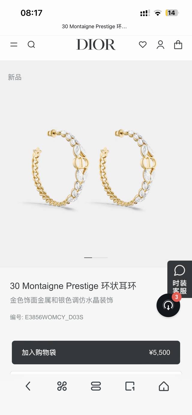Dior Dior Earrings New Arrival At The Counter Absolutely Stunning, Elegant, And