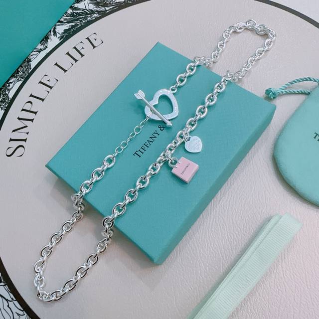 Tiffany Necklace Tiffny & Co. Store-Quality Silver Version, Celebrity-Inspired,