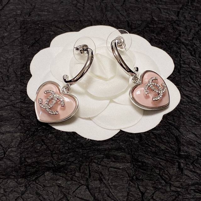 Chanel Classic Crystal Heart Double C Stud Earrings This Versatile Piece Is Incr