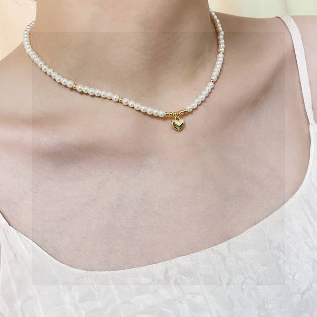 Xiaohongshu Recommended Chanel Latest Fashion Korean-Style Pearl Necklace Ultra-