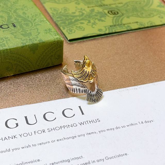 Gucci Ring Latest Model, Higher Grade, Celebrity-Style Anger Forest Series Doubl