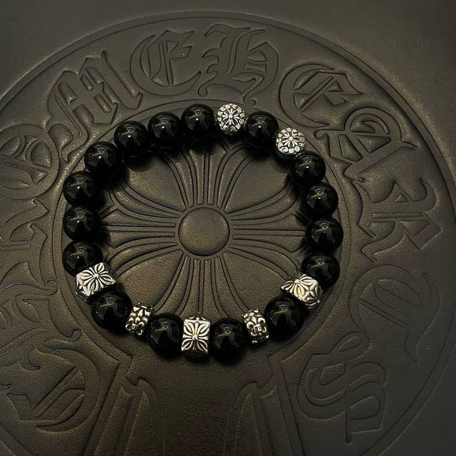 New Arrival, Boutique Quality Chrome Hearts Classic Retro Multi-Element Black On
