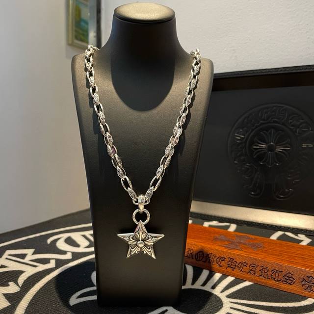 New Arrival, Counter Quality Chrome Hearts Cross Heart Classic Retro Letter Diam