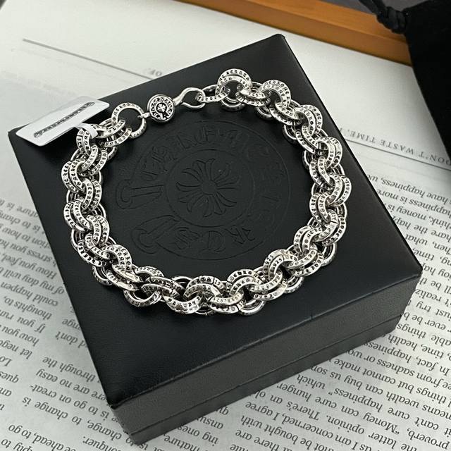 New Arrival, Boutique Quality Chrome Hearts Classic Retro Letter Circle Bracelet