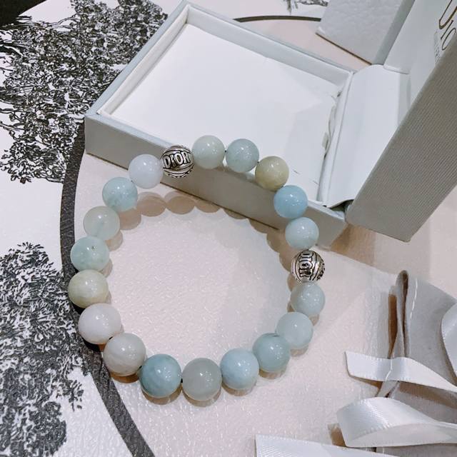 Authentic New Version, Meticulously Crafted Dior Bracelet. Multi-Element Agate A