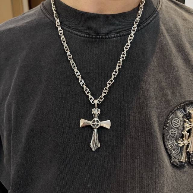 New Arrival, Counter Quality Chrome Hearts Classic Retro Letter Necklace With Cr