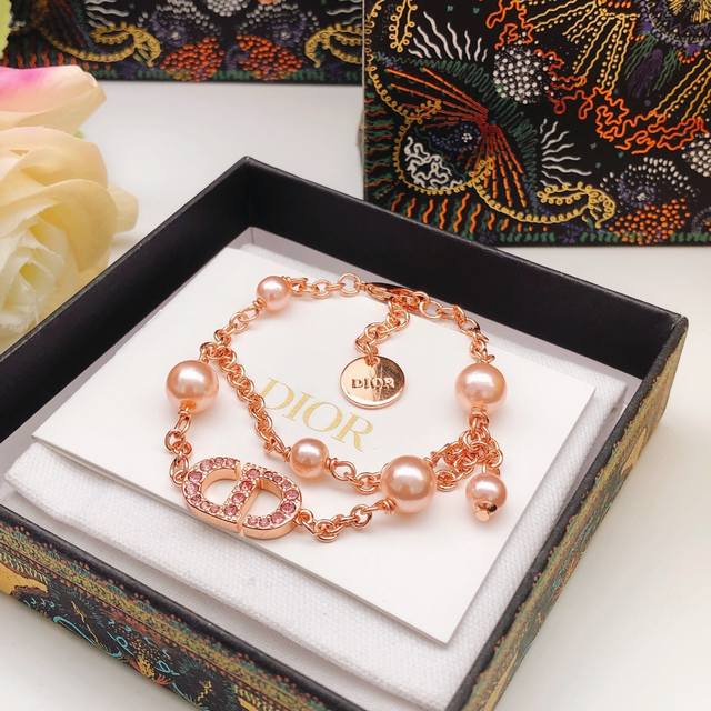 Model Number Dsl0180 Dio*Latest Rose Gold Double-Layer Bracelet, Consistent Zp B