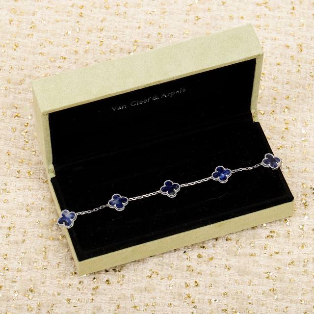 Wj Production Five-Flower Bracelet Zp Genuine Gold And Diamond Jewelry,Customiza