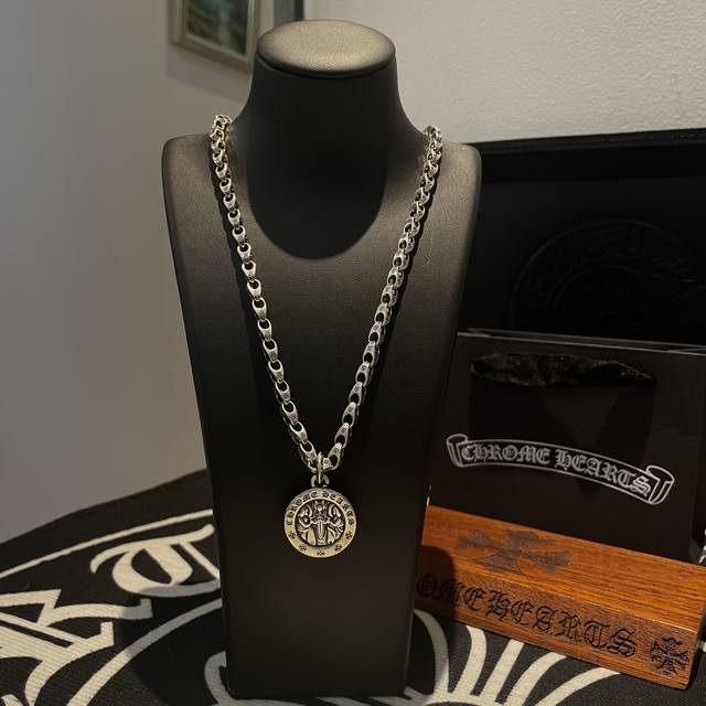 New Arrival, Counter Quality Chrome Hearts Cross Heart Necklace With Virgin Mary
