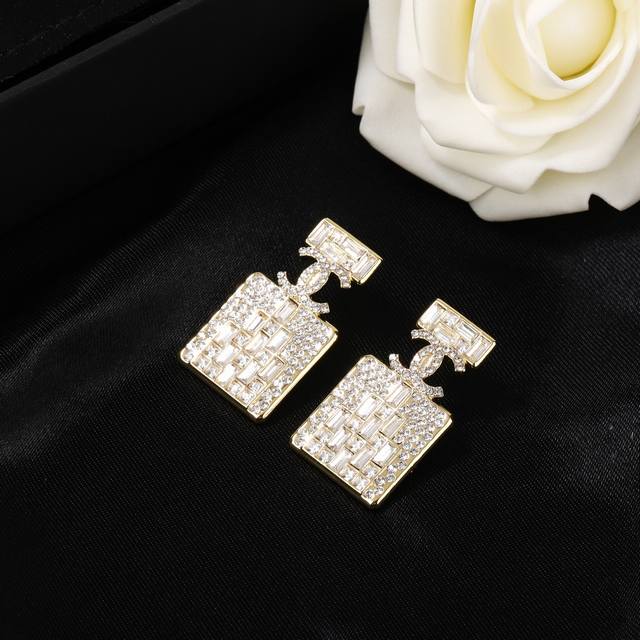 Chanel New Perfume Bottle Earrings Every Detail Is Meticulously Crafted. This De