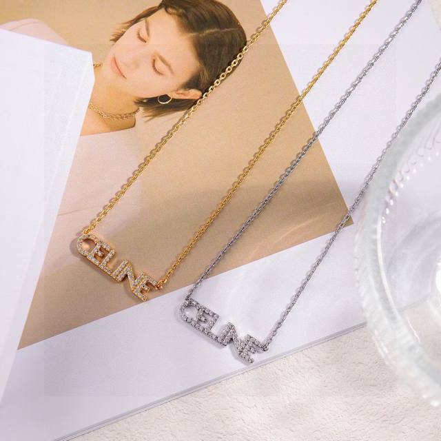 Celine New Necklace And Earrings Preclous New Arrival Simple And Fashionable Ear