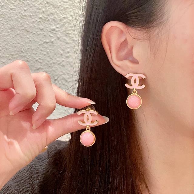 Chanel Drip Gradient Double C Earrings