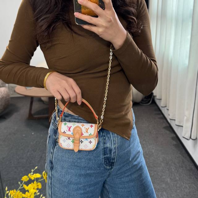Wearable Image -Lv Nano Diane Mini Baguette Bag