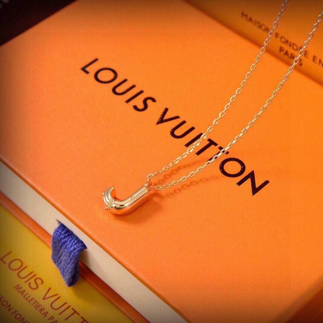 Lv Necklace: This Necklace Offers A Bold, Fashionable, And Playful Visual Appeal