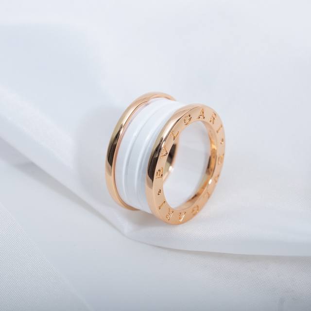 Size 678910 Us Size Classic Must-Have Ceramic Ring. Wide & Black-And-White Ceram