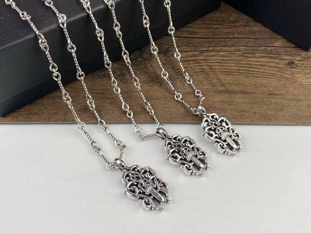 Chrome Hearts Vine Sword Necklace The Vine Wraps Around The Sword, Combining Two