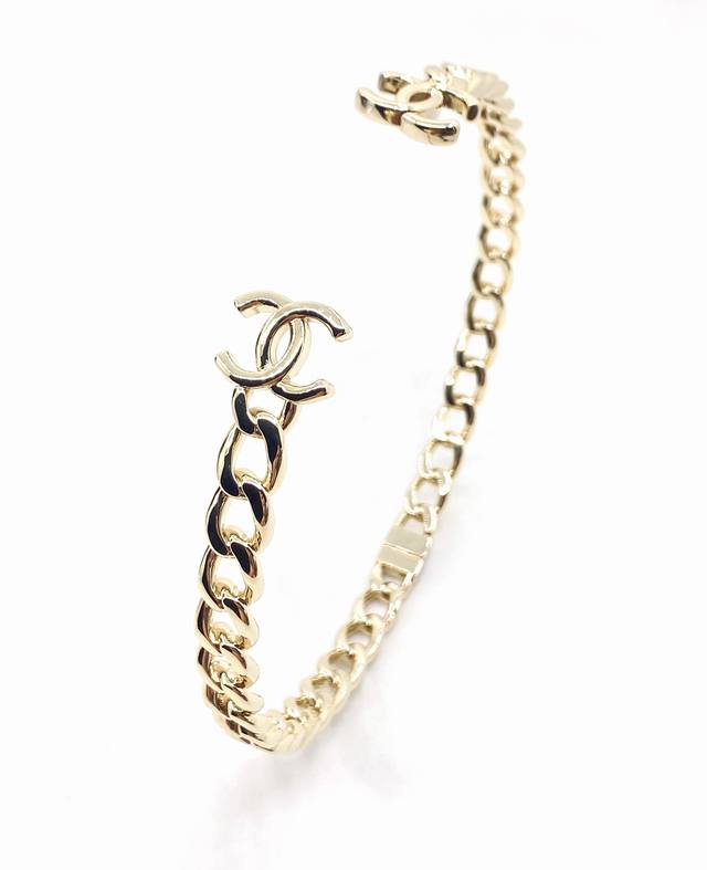 Chanel's Latest Double C Collar, Made From Zp Brass.
