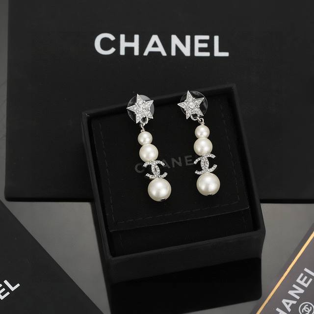 Chanel New Earring Original Authentic Product! High-End Custom-Made, Every Detai