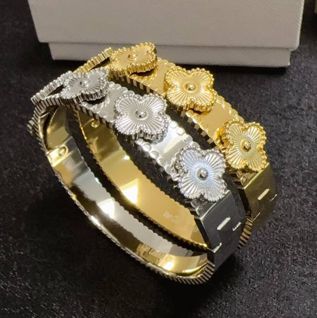 New Arrival Vca Four-Leaf Clover Narrow Bracelet Classic Arrival Van Cleef & Arp