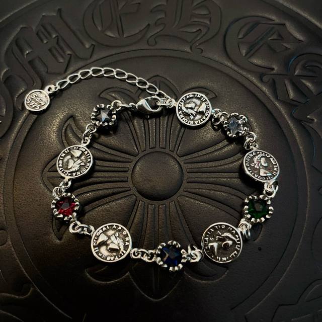 Store-Quality Chrome Hearts Retro Bracelet, Featuring A Unique Design With Raise