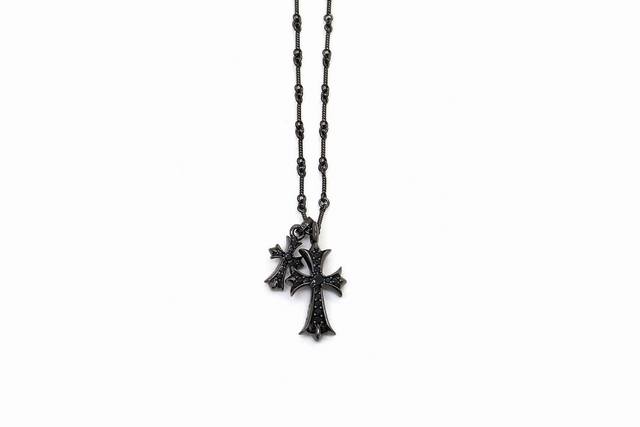 Kroxin Special Edition Double Cross Black Silver Made From 925 Silver With Vacuu