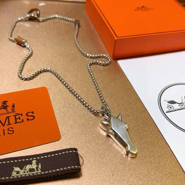 Hermes Pig Nose Necklace Series Jewelry Imported Custom-Made. High-End Chain Cla