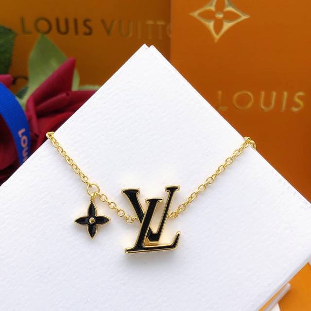 Id Lsl0006 Lv*Latest Style Drip Black Bracelet, Zp Brass Material