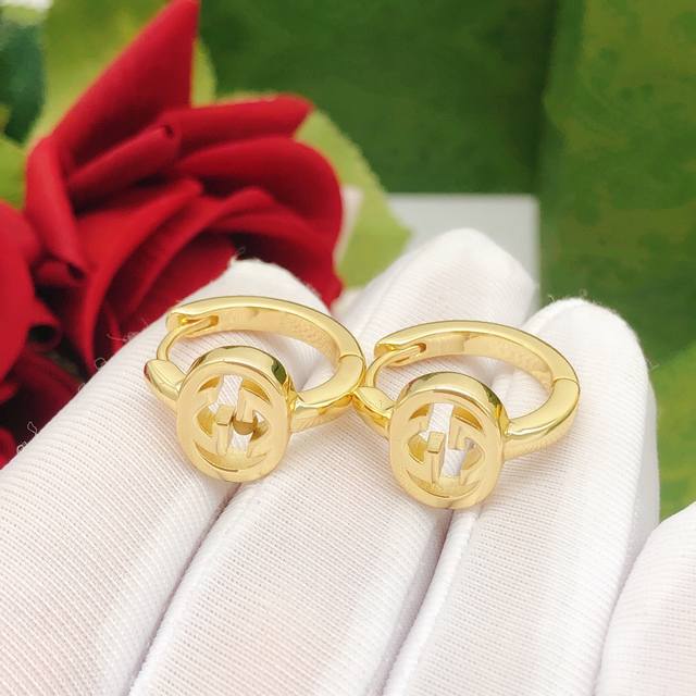 Ged0194 Gucci Latest Round Ear Hooks, Zp Brass Material