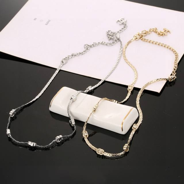 Chanel's Latest 7 Double C Snake Bone Necklace In Stainless Steel With Color Ret