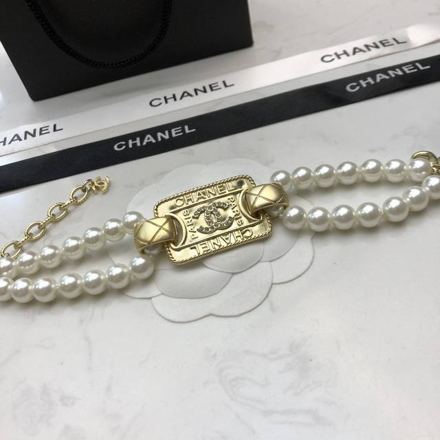Early Autumn New Arrival Chanel Hand Chain With Imported Pearl Beads, Beautiful