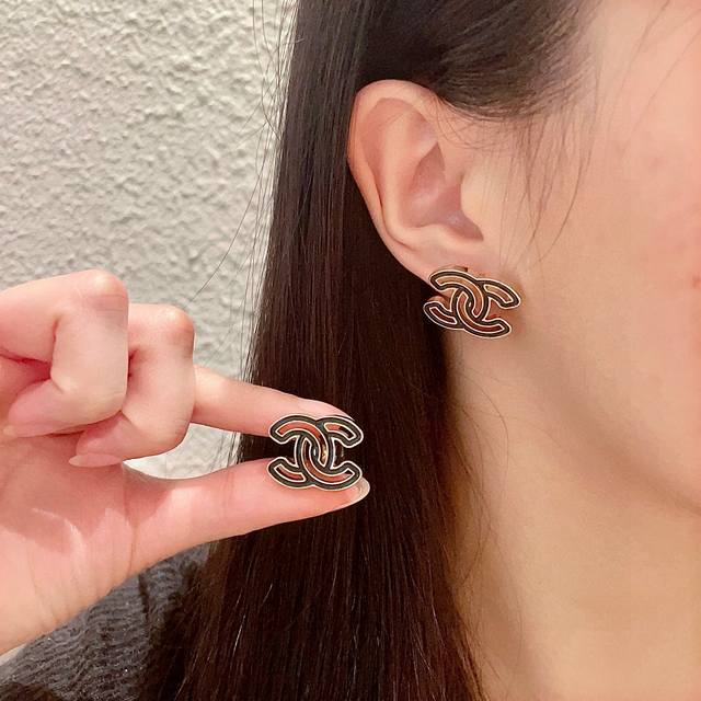 Chanel Openwork Double C Ear Studs