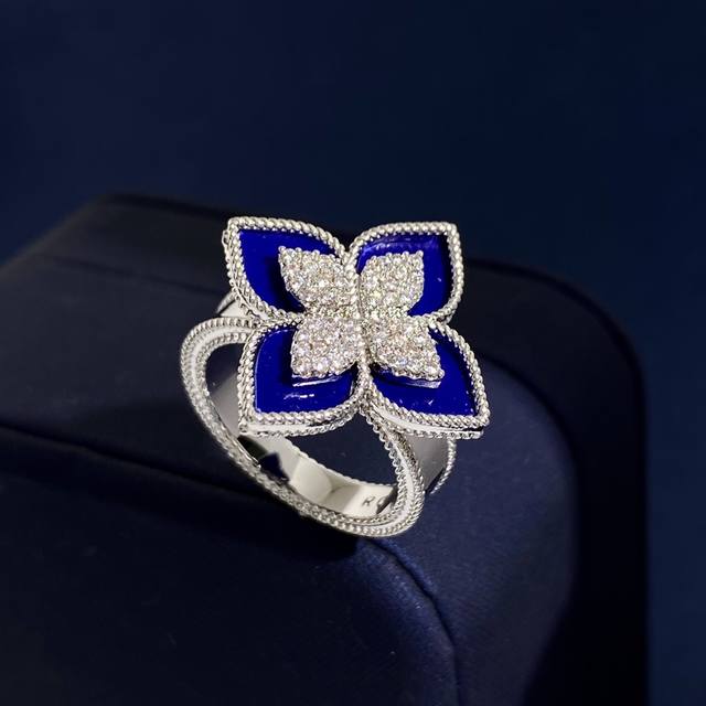 New Arrival Ring Roberto Coin Keying Four-Petaled Flower Four-Leaf Flower Ring B