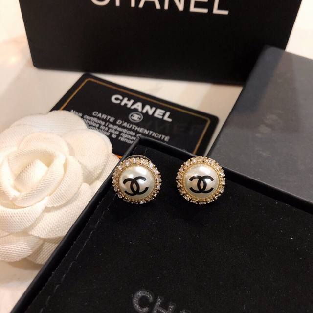Chanel Early Spring New Ear Studs, Chanel-Designed Brass Earrings From The Bouti