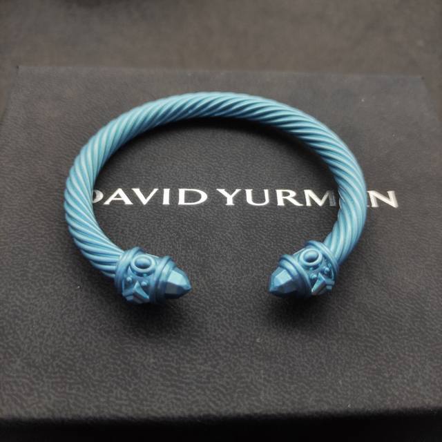 New Arrival David Yurman 7Mm Color-Sprayed Light Blue Bracelet. Recommended For