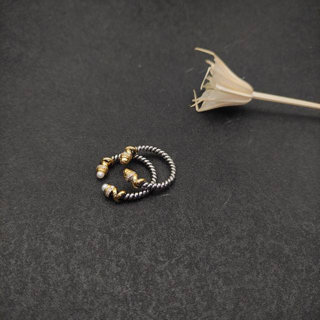New Arrival. David Yurman Twisted Wire Wrap Ring, Available In Two Styles: Round