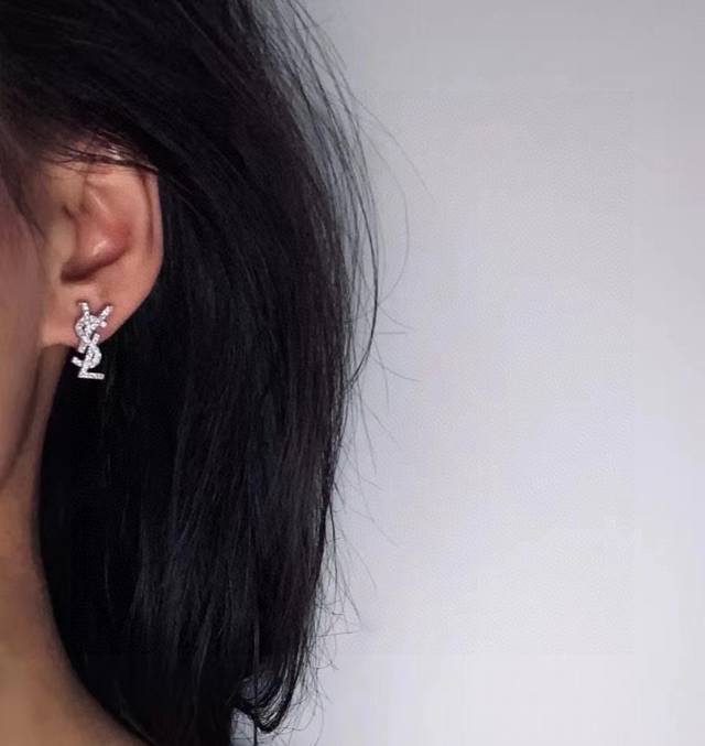 Xiaohongshu Recommended Bestseller New Ysl Saint Laurent Retro Silver-Plated Ful