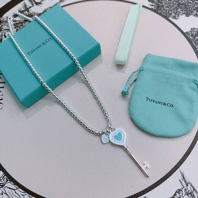 Tiffany Necklace Tiffny&Co. Store-Quality Silver Version, Celebrity-Inspired Des