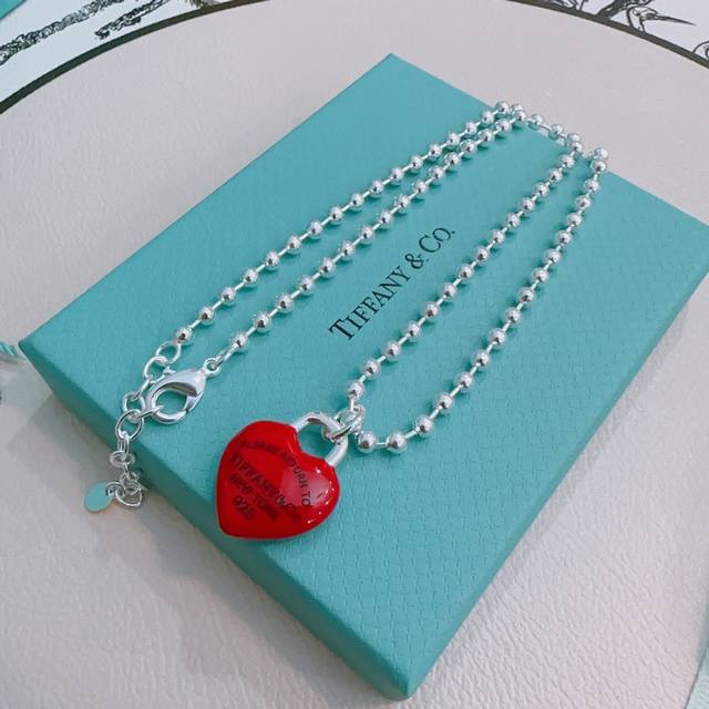 Tiffany Necklace Tiffny&Co. Authentic Silver Version, Celebrity-Inspired, Vintag