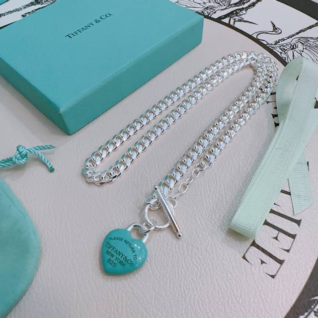 Tiffany Necklace Tiffny&Co. Store-Quality Silver Version, Celebrity-Inspired Des