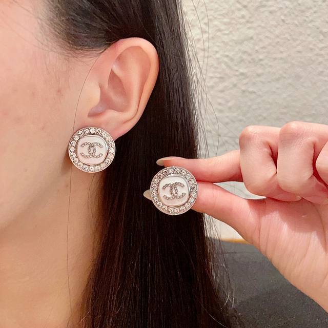 Chanel Vintage Double C Earrings With Original Logo Replica. Chanel's Designs Tr