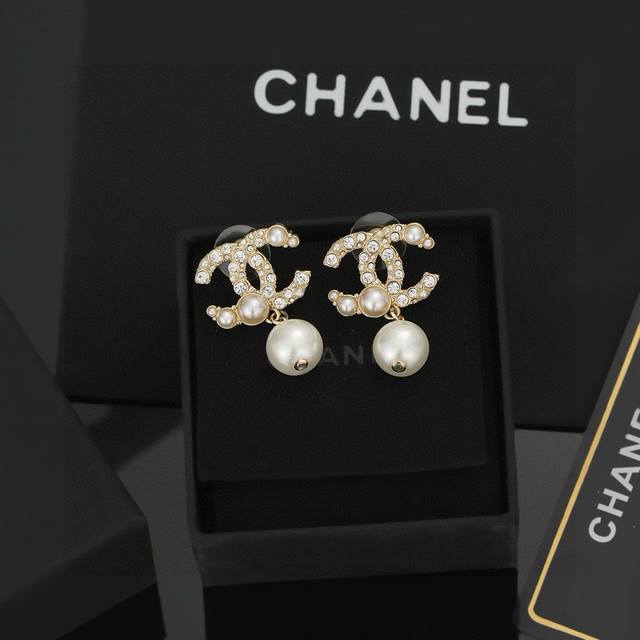 Chanel Classic Double C Pearl Earrings These Versatile And Stylish Earrings Are