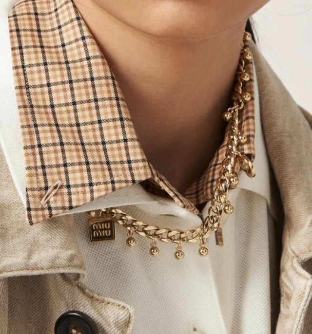 Necklace, Bracelet, Earrings Zp Replica Miu Miu Set Elegant And Sophisticated De