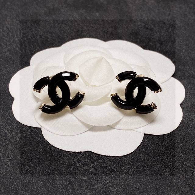 Chanel Chanel Earrings Black Crystal Clear The Chanel-Style Design Truly Needs N