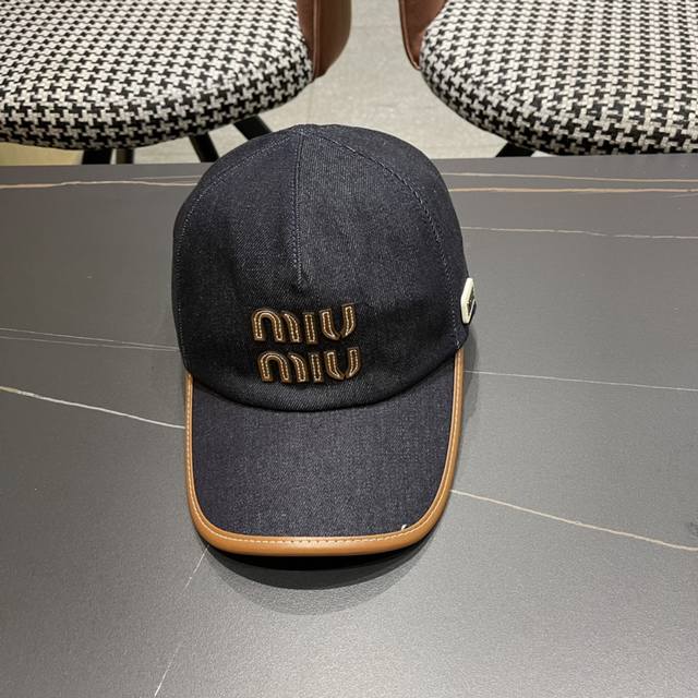 Miumiu Original Baseball Cap, Authentic Custom-Made, Original Design With Fine C